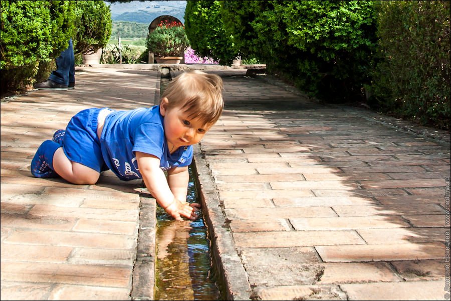 32. Мартин играет с водой