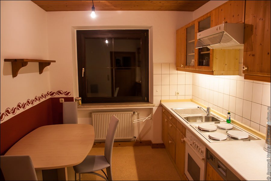 Наша кухня на съемной квартире в Мюнхене