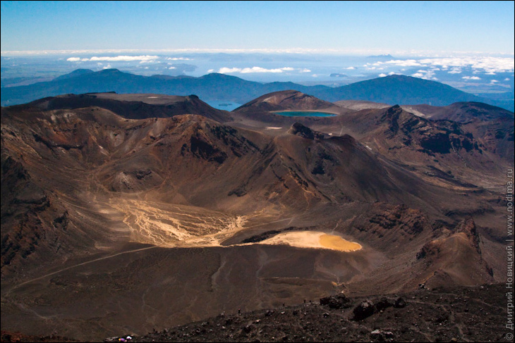 Вид с Ngauruhoe Вид с Ngauruhoe